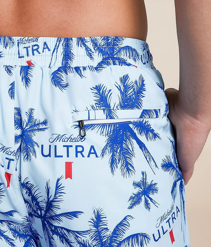 Michelob Ultra® Palm Fronds Swim Trunks
