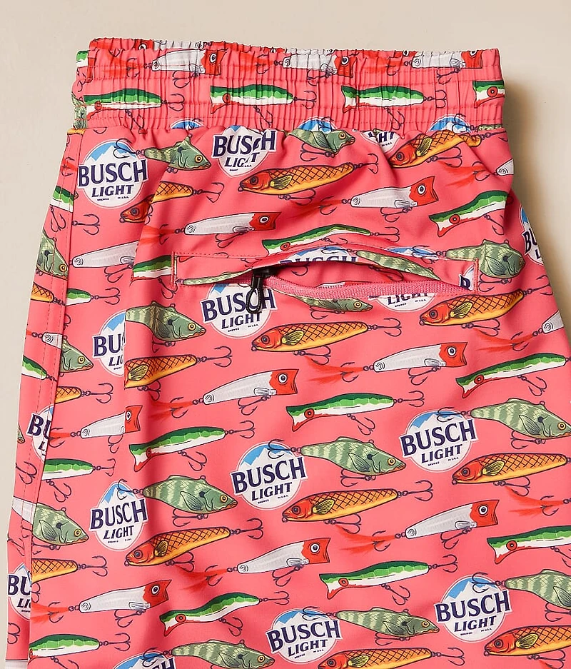 Busch Light Fish Lures Stretch Swim Trunks