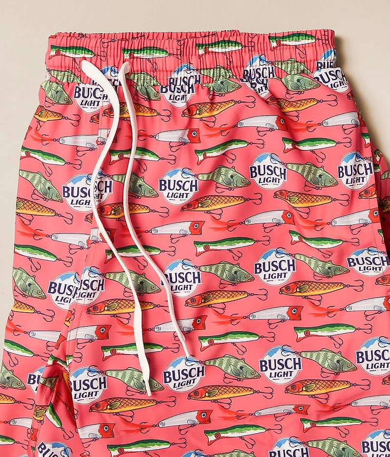 Busch Light Fish Lures Stretch Swim Trunks