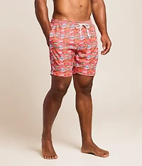 Busch Light Fish Lures Stretch Swim Trunks