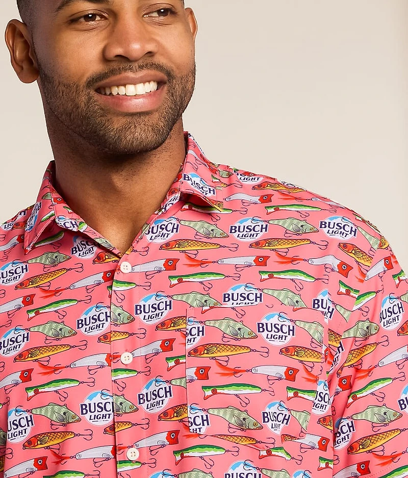 Busch Light Fishing Lures Stretch Shirt