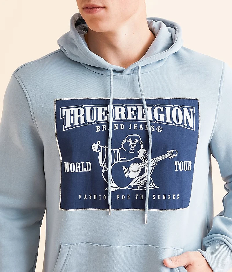 Ladder Applique Hooded Sweatshirt