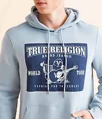 Ladder Applique Hooded Sweatshirt