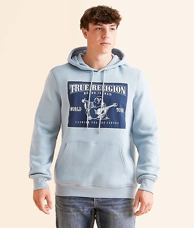 Ladder Applique Hooded Sweatshirt