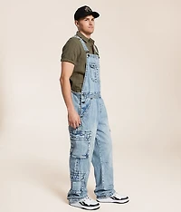Denim Double Cargo Overalls