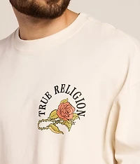 Floral Snake Oversized T-Shirt