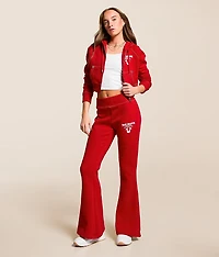 Crystal Wing Cropped Hoodie