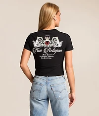 Crystal Buddha Cropped Baby T-Shirt