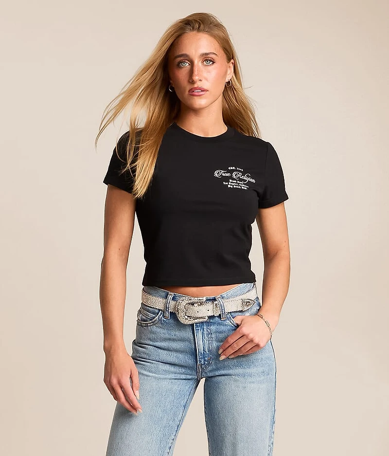 Crystal Buddha Cropped Baby T-Shirt