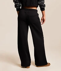 Branded Applique Wide Leg Pant