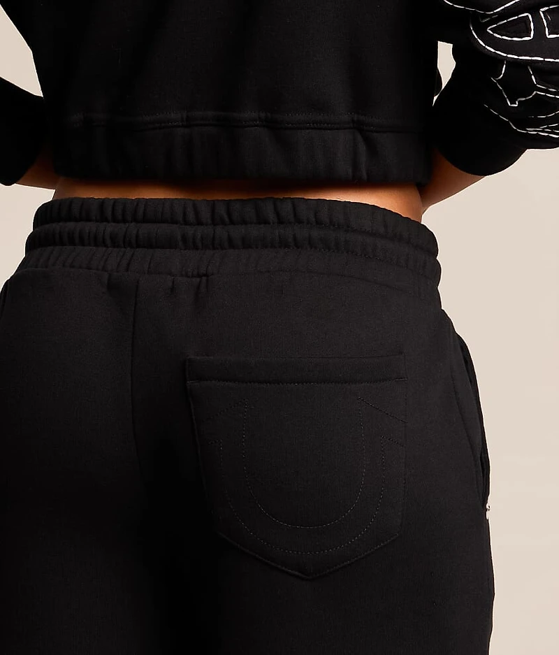 Branded Applique Wide Leg Pant