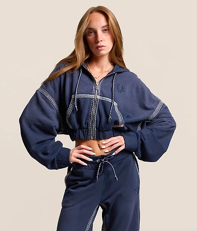 Relax Cropped Hoodie
