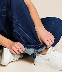 Washed Indigo Barrel Sweatpant