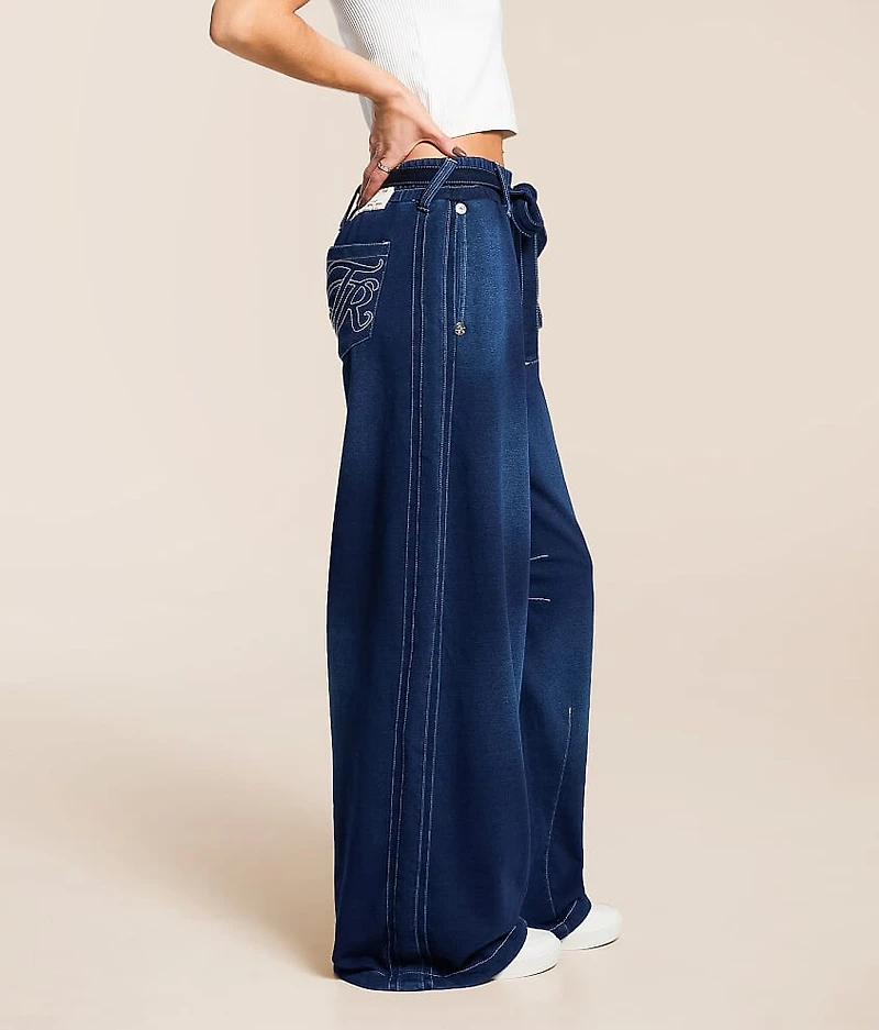 Washed Indigo Barrel Sweatpant