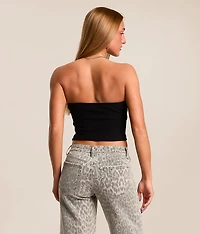 Crystal Wing Tube Top