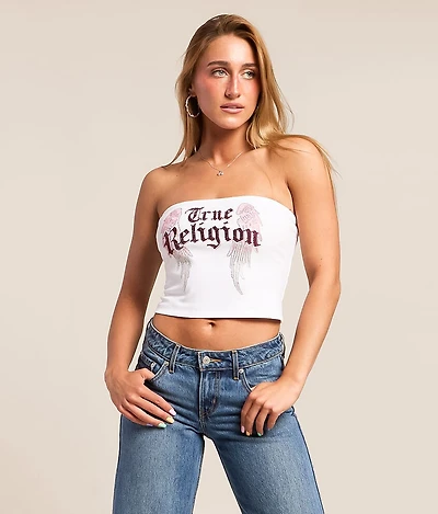 Crystal Wing Tube Top