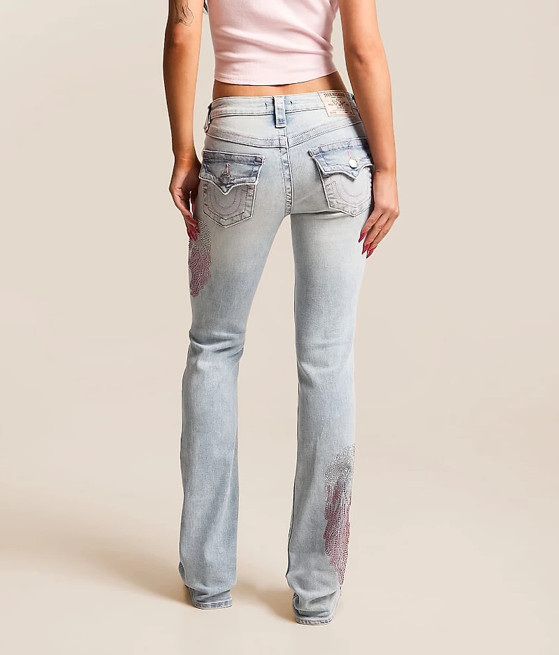 Becca Rhinestone Mid-Rise Boot Stretch Jean
