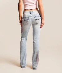 Becca Rhinestone Mid-Rise Boot Stretch Jean