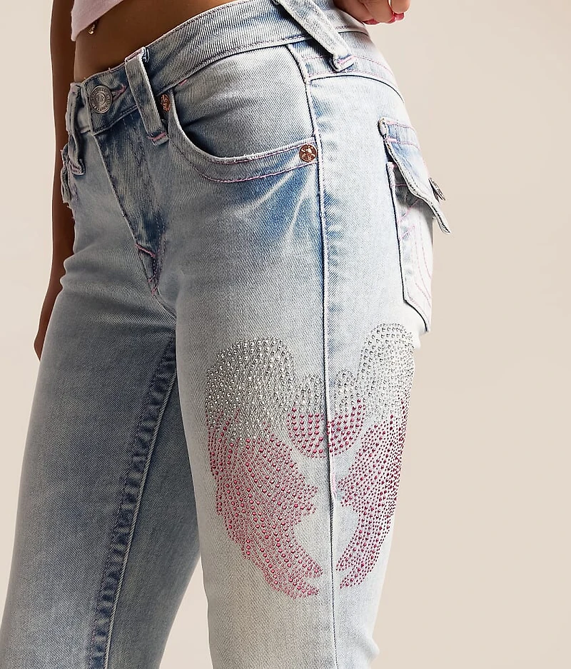Becca Rhinestone Mid-Rise Boot Stretch Jean