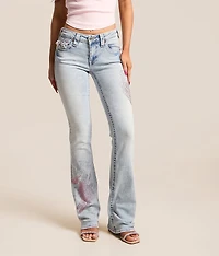 Becca Rhinestone Mid-Rise Boot Stretch Jean