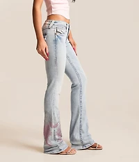 Becca Rhinestone Mid-Rise Boot Stretch Jean