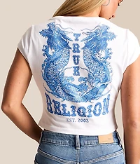 Tattoo Cropped Baby T-Shirt