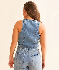 Washed Denim Vest