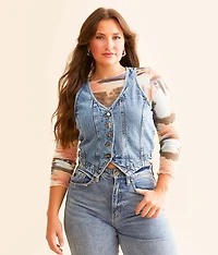 Washed Denim Vest