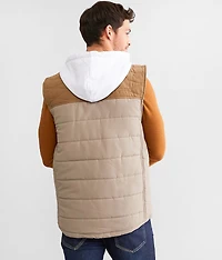 Color Block Hooded Vest