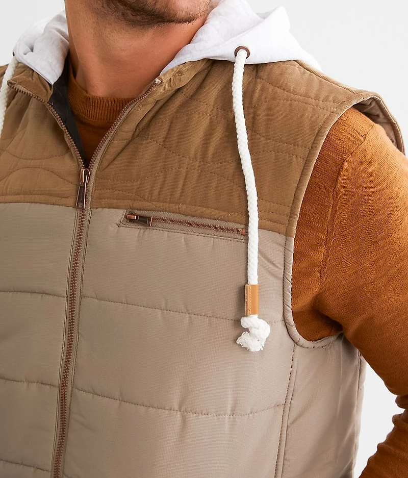 Color Block Hooded Vest