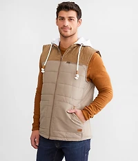 Color Block Hooded Vest