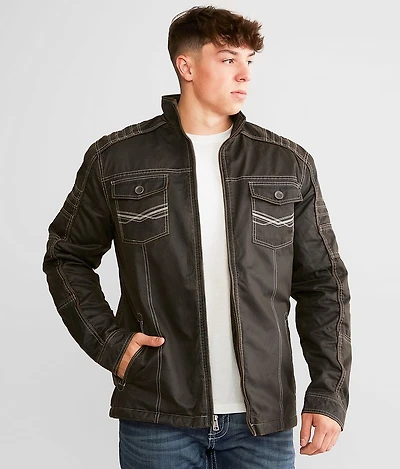 Antique Faux Leather Jacket