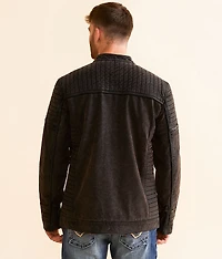 Faux Leather Moto Jacket