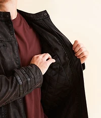 Faux Leather Moto Jacket
