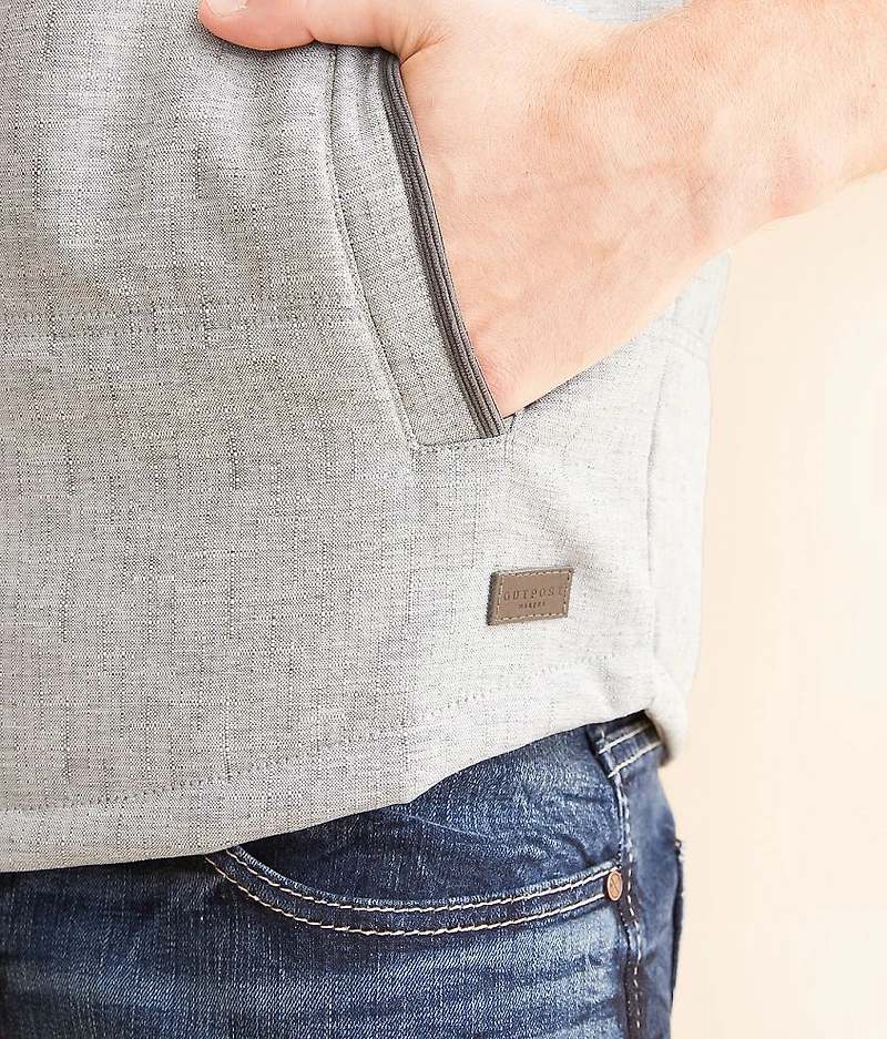 Marled Woven Vest