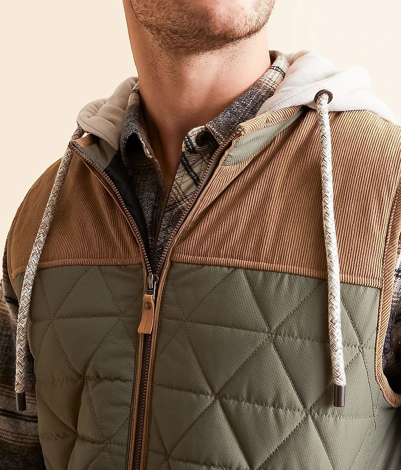 Color Block Hooded Vest