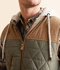 Color Block Hooded Vest