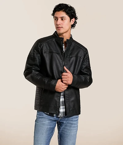 Moto Pleather Jacket