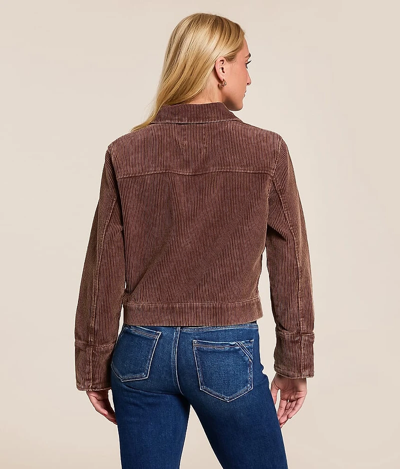 Washed Corduroy Cropped Jacket