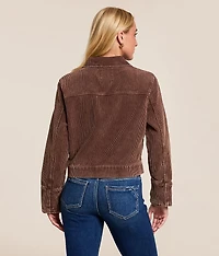 Washed Corduroy Cropped Jacket