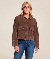 Washed Corduroy Cropped Jacket