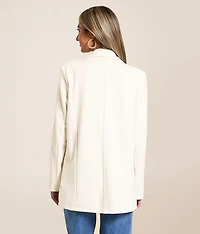 Double Button Knit Blazer
