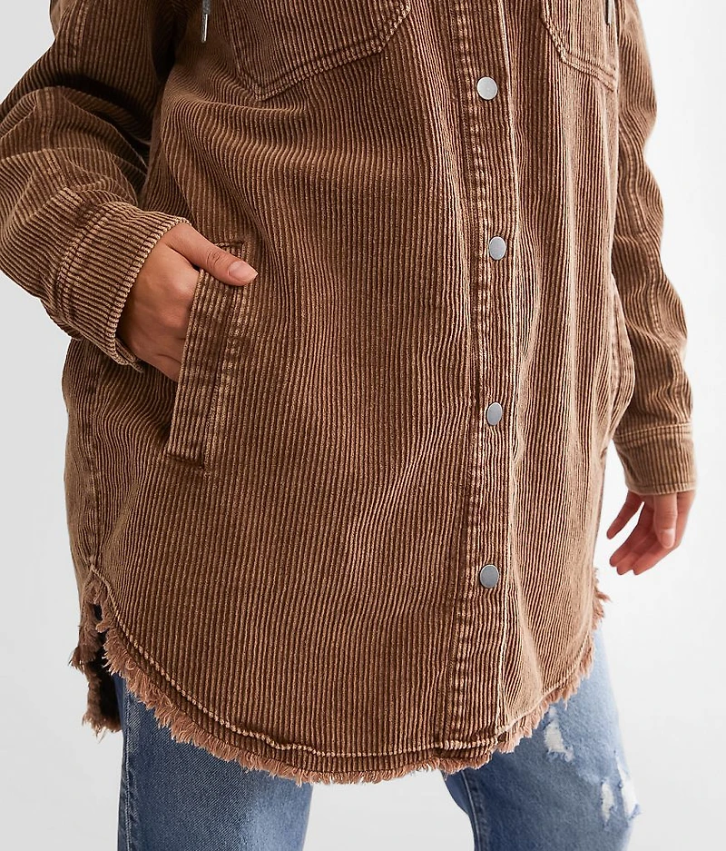 Hooded Corduroy Jacket