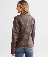 Faux Leather Jacket