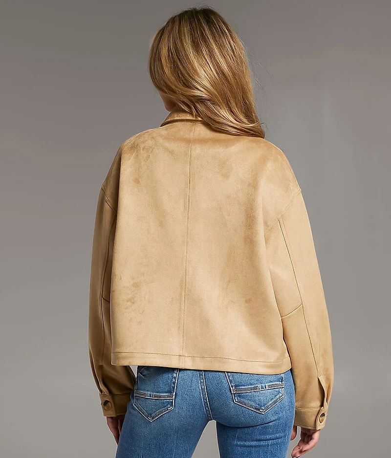 Faux Suede Jacket