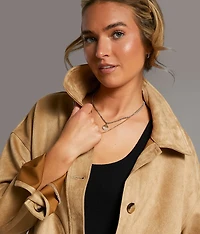Faux Suede Jacket