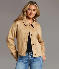 Faux Suede Jacket