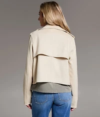 Flyaway Faux Suede Jacket