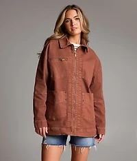 Denim Stretch Barn Jacket