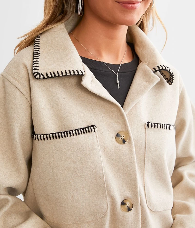Whipstitch Shacket